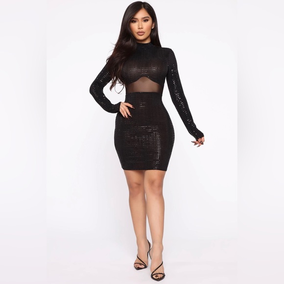 Irreplaceable Mini Metallic Dress Black - Picture 2 of 5